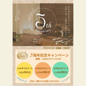 5周年キャンペーン